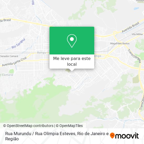 Rua Murundu / Rua Olímpia Esteves mapa