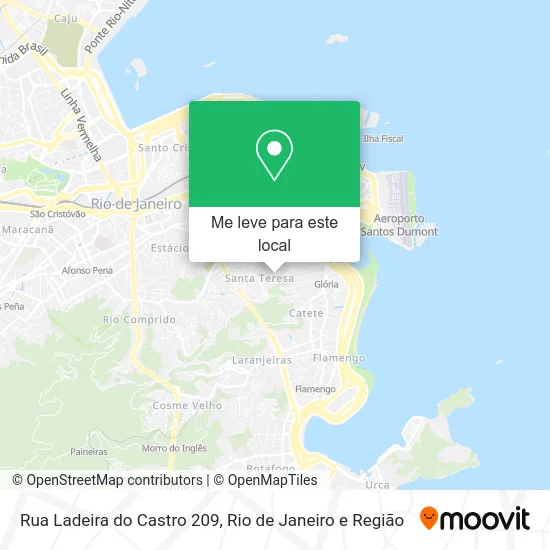 Rua Ladeira do Castro 209 mapa