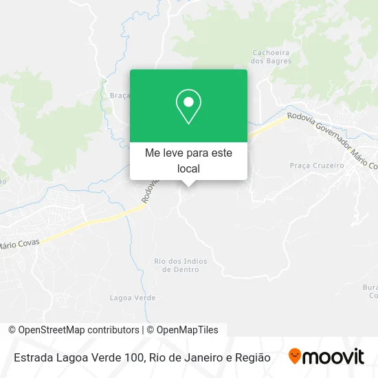 Estrada Lagoa Verde 100 mapa