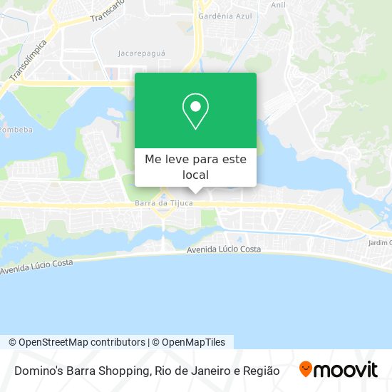 Domino's Barra Shopping mapa