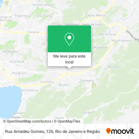 Rua Amadeu Gomes, 126 mapa