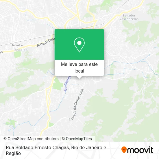 Rua Soldado Ernesto Chagas mapa