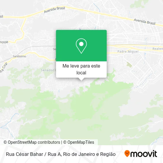 Rua César Bahar / Rua A mapa