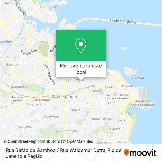Rua Barão da Gamboa / Rua Waldemar Dutra mapa