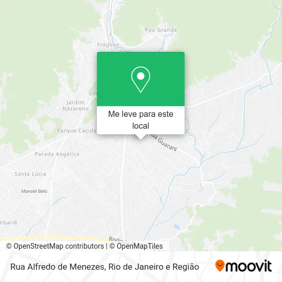 Rua Alfredo de Menezes mapa