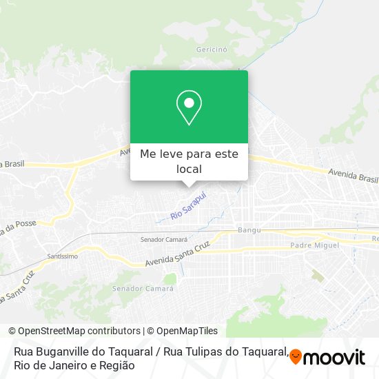 Rua Buganville do Taquaral / Rua Tulipas do Taquaral mapa