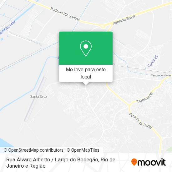 Rua Álvaro Alberto / Largo do Bodegão mapa