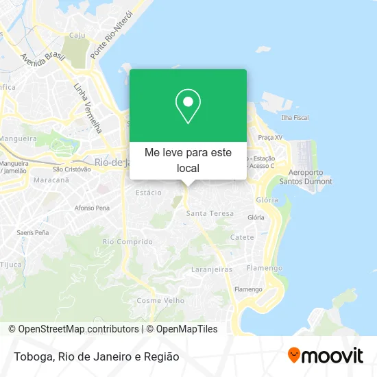 Toboga mapa