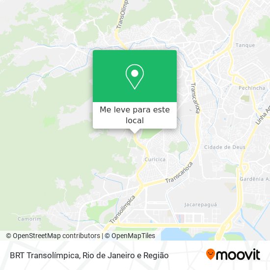 BRT Transolímpica mapa