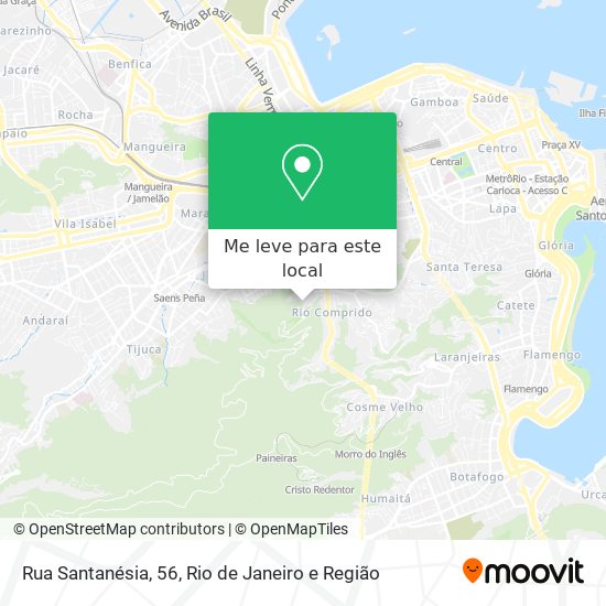 Rua Santanésia, 56 mapa