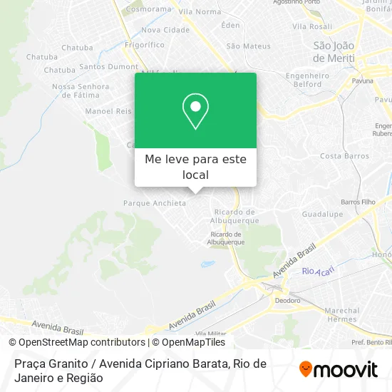 Praça Granito / Avenida Cipriano Barata mapa