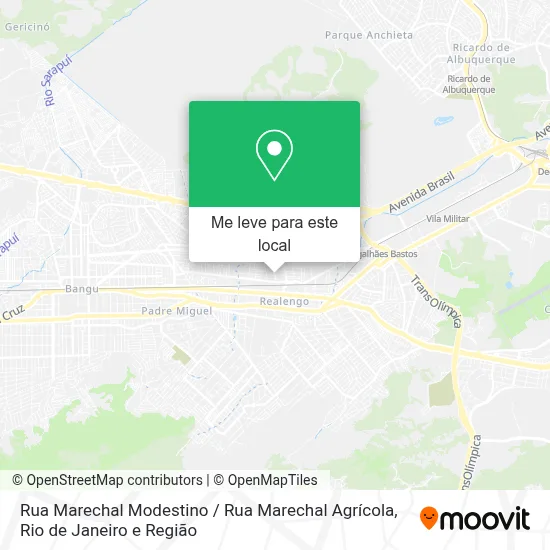 Rua Marechal Modestino / Rua Marechal Agrícola mapa
