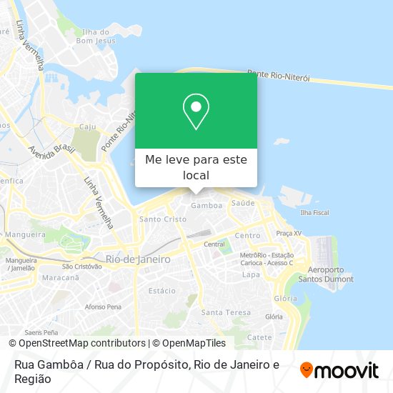 Rua Gambôa / Rua do Propósito mapa