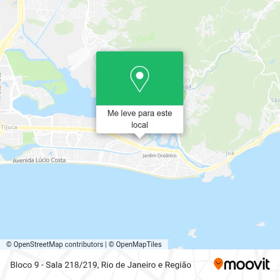 Bloco 9 - Sala 218/219 mapa