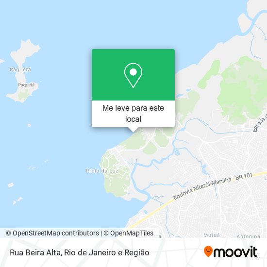 Rua Beira Alta mapa