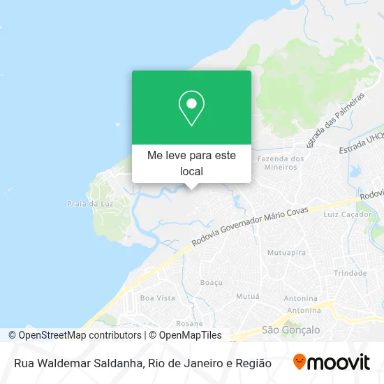 Rua Waldemar Saldanha mapa
