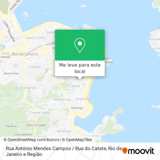 Rua Antônio Mendes Campos / Rua do Catete mapa