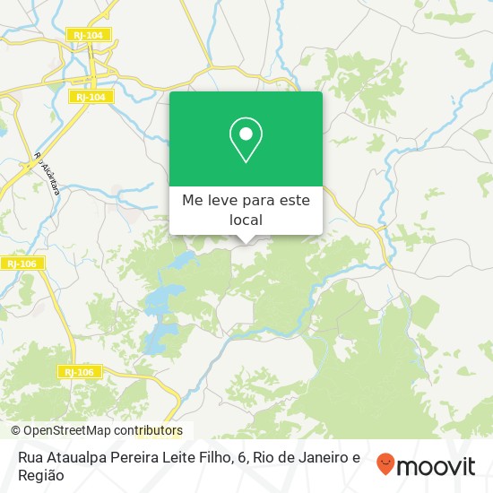 Rua Ataualpa Pereira Leite Filho, 6 mapa