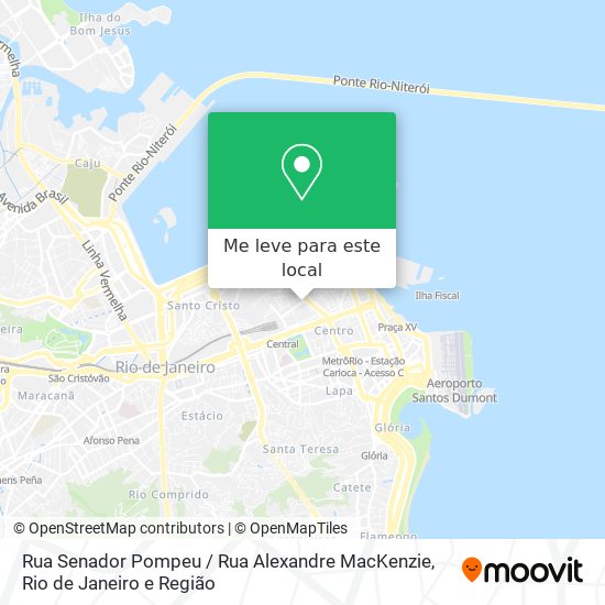 Rua Senador Pompeu / Rua Alexandre MacKenzie mapa