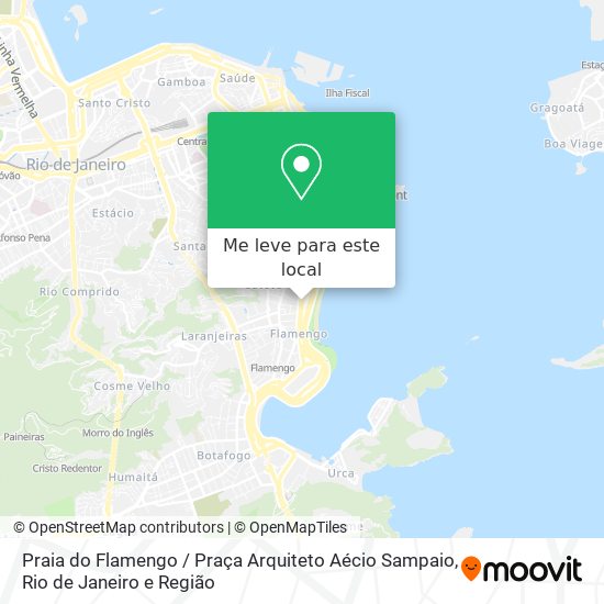 Praia do Flamengo / Praça Arquiteto Aécio Sampaio mapa