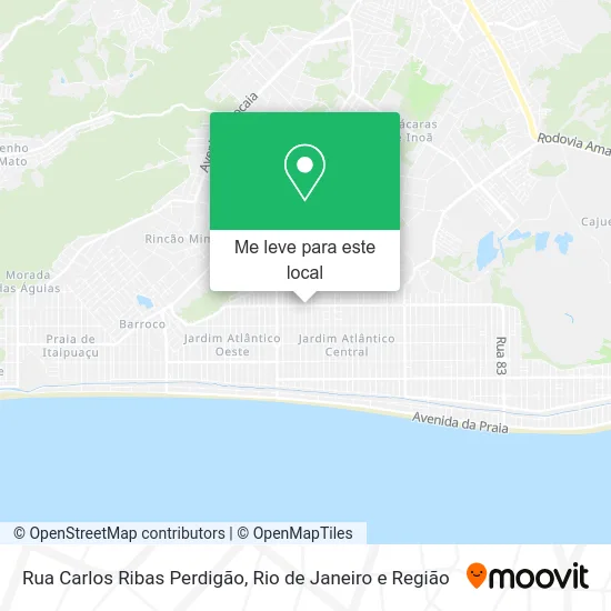 Rua Carlos Ribas Perdigão mapa