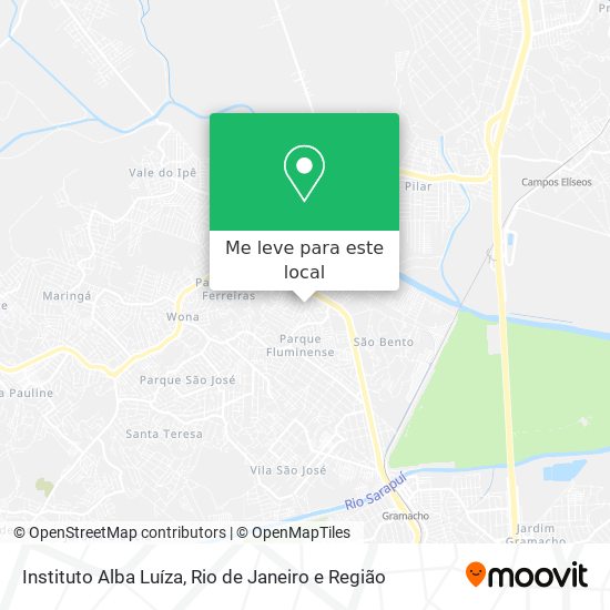 Instituto Alba Luíza mapa