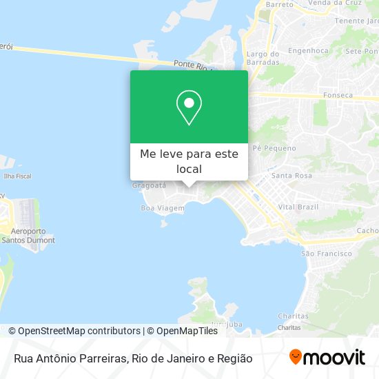 Rua Antônio Parreiras mapa