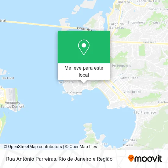 Rua Antônio Parreiras mapa
