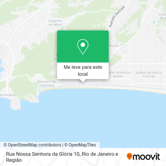 Rua Nossa Senhora da Glória 10 mapa