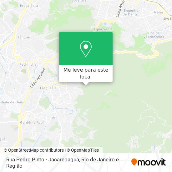 Rua Pedro Pinto - Jacarepagua mapa