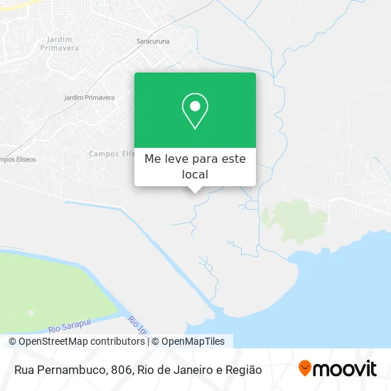Rua Pernambuco, 806 mapa