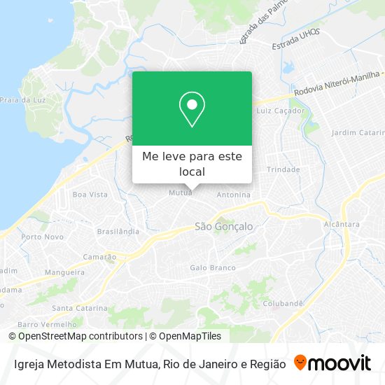 Igreja Metodista Em Mutua mapa