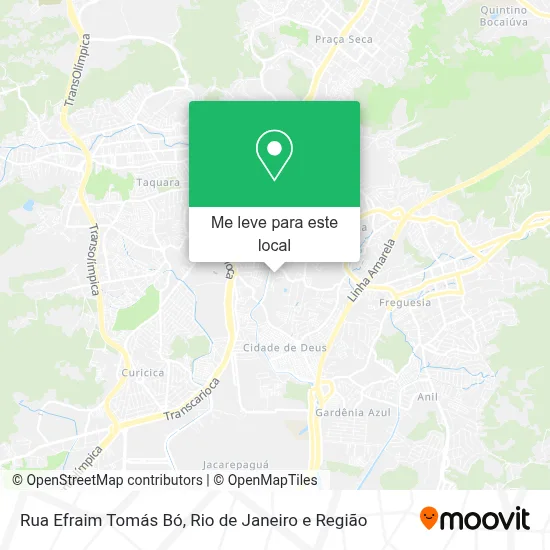 Rua Efraim Tomás Bó mapa