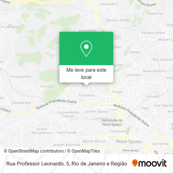 Rua Professor Leonardo, 5 mapa