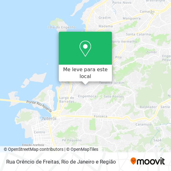 Rua Orêncio de Freitas mapa