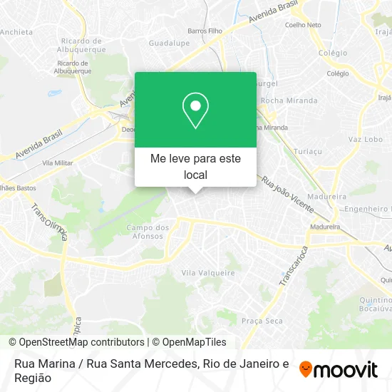 Rua Marina / Rua Santa Mercedes mapa