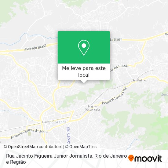 Rua Jacinto Figueira Junior Jornalista mapa