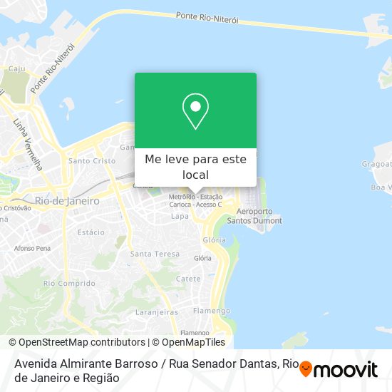 Avenida Almirante Barroso / Rua Senador Dantas mapa