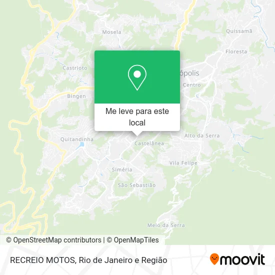 RECREIO MOTOS mapa