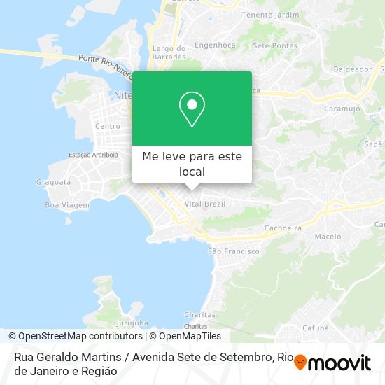 Rua Geraldo Martins / Avenida Sete de Setembro mapa