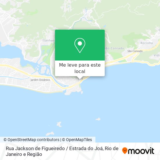 Rua Jackson de Figueiredo / Estrada do Joá mapa