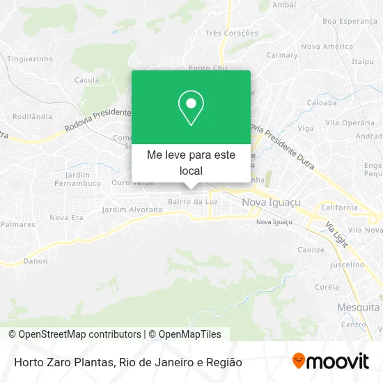 Horto Zaro Plantas mapa