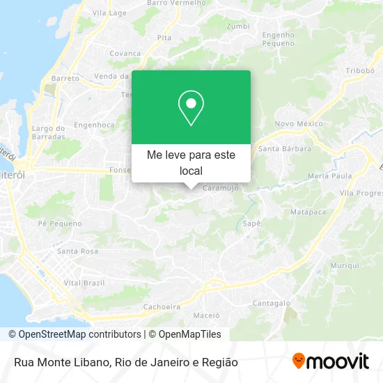 Rua Monte Libano mapa