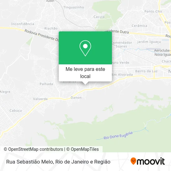 Rua Sebastião Melo mapa