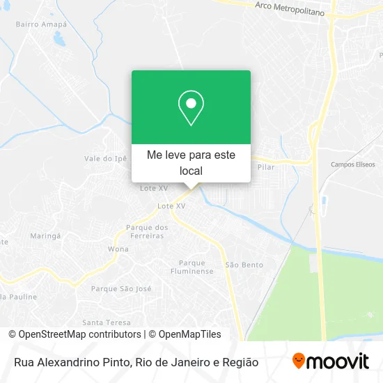 Rua Alexandrino Pinto mapa