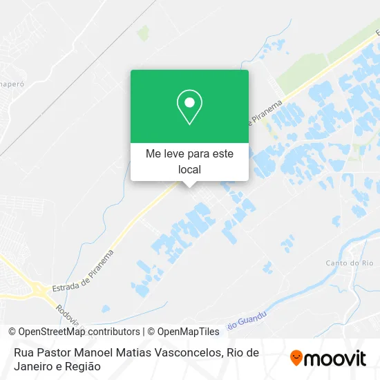 Rua Pastor Manoel Matias Vasconcelos mapa