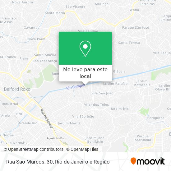 Rua Sao Marcos, 30 mapa