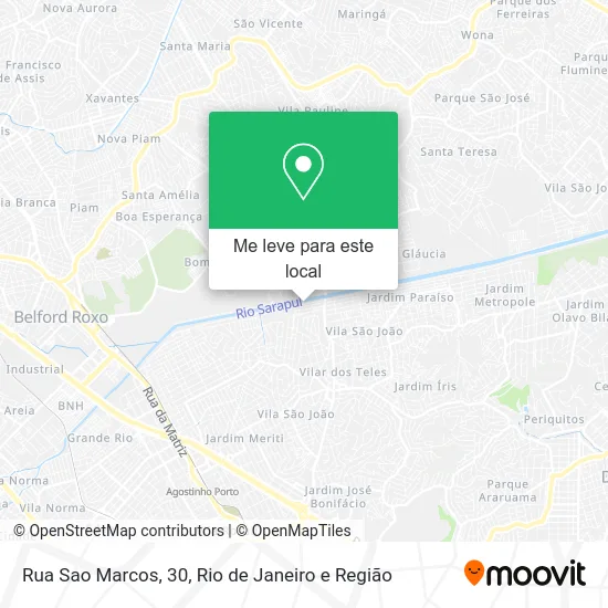 Rua Sao Marcos, 30 mapa