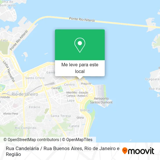Rua Candelária / Rua Buenos Aires mapa