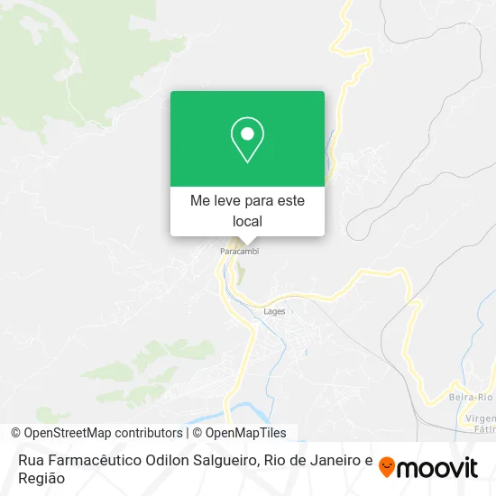 Rua Farmacêutico Odilon Salgueiro mapa